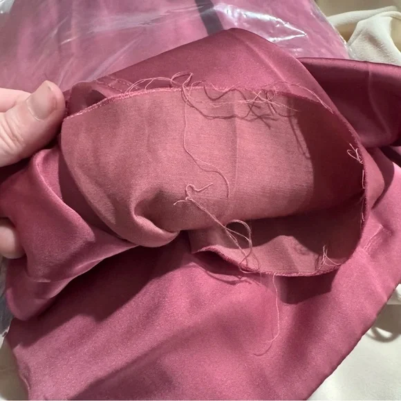 Rick Owens Lido Bustier Asymmetric Satin Top in Pink